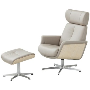 uno Sessel-Hocker-Set  Arne ¦ grau ¦ Maße (cm): B: 75 H: 83 T: 81