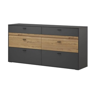 uno Sideboard  Butera ¦ grau ¦ Maße (cm): B: 184 H: 89 T: 44.0