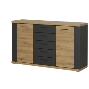 uno Sideboard  Titan 24 ¦ holzfarben ¦ Maße (cm): B: 156 H: 91 T: 42.0