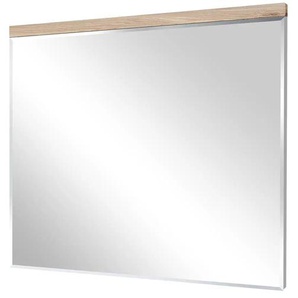 uno Spiegel 80 x 85 cm Bari ¦ holzfarben ¦ Glas,Aluminium,Massivholz ¦ Maße (cm): B: 80 H: 85 T: 2.0
