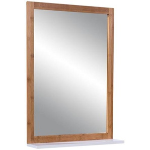 Primo Spiegel mit Ablage - holzfarben - Holz, Glas , Holzwerkstoff - 50 cm - 70 cm - 12 cm | Möbel Kraft