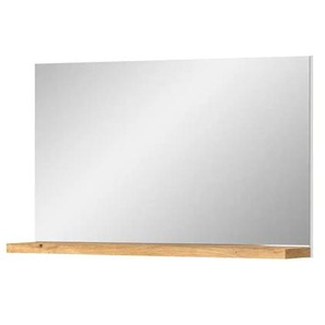 uno Spiegel 95 x 59 cm  ¦ holzfarben ¦ Holzwerkstoff,Aluminium,Glas ¦ Maße (cm): B: 95 T: 18.0