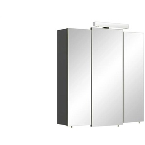 uno Spiegelschrank  3-türig  Monti ¦ grau ¦ Maße (cm): B: 83 H: 73 T: 20.0