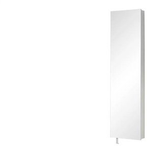 uno Spiegelschuhschrank Ned ¦ weiß ¦ Maße (cm): B: 50 H: 195 T: 18.0