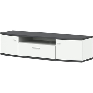 uno TV-Lowboard  Gabbro ¦ weiß ¦ Maße (cm): B: 166 H: 41 T: 50.0
