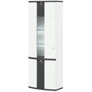 uno Vitrine   Gabbro ¦ weiß ¦ Maße (cm): B: 75 H: 209 T: 42.0