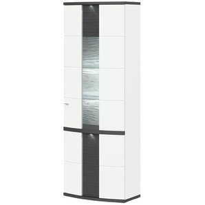 uno Vitrine   Gabbro ¦ weiß ¦ Maße (cm): B: 75 H: 209 T: 42.0
