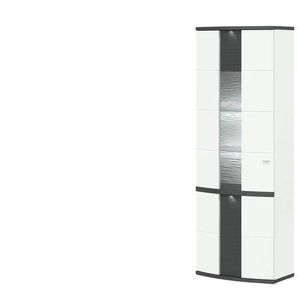 uno Vitrine   Gabbro ¦ weiß ¦ Maße (cm): B: 75 H: 209 T: 42.0