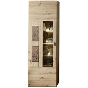 uno Vitrine  Madera II ¦ holzfarben ¦ Maße (cm): B: 65 H: 201 T: 37.0