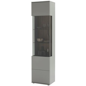 uno Vitrine  Sella ¦ grau ¦ Maße (cm): B: 50 H: 207 T: 38.0