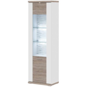 uno Vitrine  Titan ¦ weiß ¦ Maße (cm): B: 66 H: 207 T: 42.0