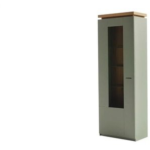 uno Vitrine  Zimon ¦ grün ¦ Maße (cm): B: 70 H: 197 T: 38.0