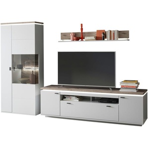 uno Wohnkombination  Amantea ¦ grau ¦ Maße (cm): B: 300 H: 207 T: 50.0