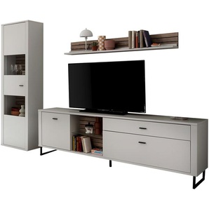 uno Wohnkombination  Leni ¦ grau ¦ Maße (cm): B: 271 H: 206 T: 44.0