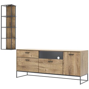 uno Wohnkombination  New York ¦ holzfarben ¦ Maße (cm): B: 240 H: 195 T: 48.0
