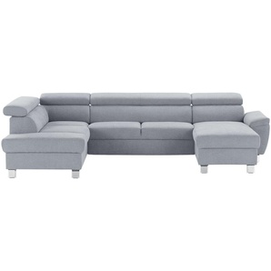 uno Wohnlandschaft aus Mikrofaser Avola ¦ Maße (cm): B: 318 H: 90 T: 208.0