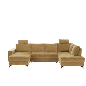 uno Wohnlandschaft mit Schlaffunktion Salamanca ¦ gelb ¦ Maße (cm): B: 280 H: 87 T: 189.0