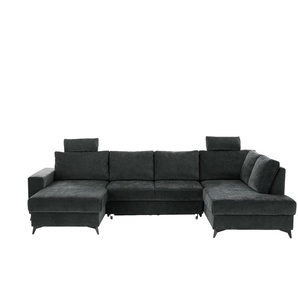 uno Wohnlandschaft mit Schlaffunktion Salamanca ¦ grau ¦ Maße (cm): B: 328 H: 104 T: 189.0