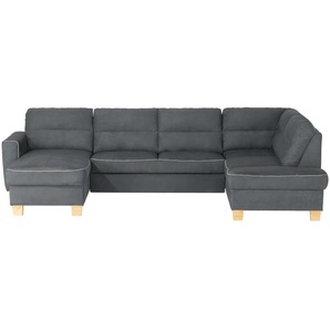 uno Wohnlandschaft mit Schlaffunktion  Vito ¦ grau ¦ Maße (cm): B: 309 H: 87 T: 190.0