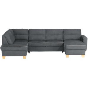 uno Wohnlandschaft mit Schlaffunktion  Vito ¦ grau ¦ Maße (cm): B: 309 H: 87 T: 190.0