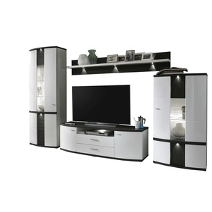 uno Wohnwand  Gabbro ¦ weiß ¦ Maße (cm): B: 315 H: 209 T: 50.0