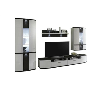 uno Wohnwand   Gabbro ¦ weiß ¦ Maße (cm): B: 328 H: 209 T: 50.0