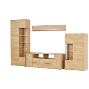 uno Wohnwand Oregon ¦ holzfarben ¦ Maße (cm): B: 320 H: 200 T: 48.0