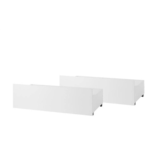 Unterbauschubkästen 2er-Set - weiß - Materialmix - 99,5 cm - 28,5 cm - cm 46,5 | Möbel Kraft