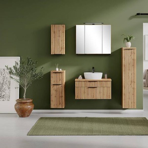 Unterschrank 30 x 79 x 35cm Braun/Beige