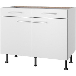 Unterschrank III 100cm Weiß/Weiß