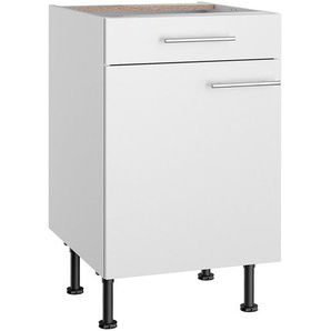 Unterschrank III 50cm Weiß/Weiß