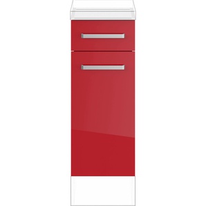 Unterschrank IMPULS KÜCHEN Schränke Gr. B/H/T: 30 cm x 72,3 cm x 57,9 cm, Rot Hochglanz-rechts, 1 St., rot (rot hochglanz) Unterschränke