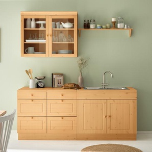 Massiver Unterschrank Typ B 100 x 85 x 60cm Braun/Kiefer Natur gebeizt & gewachst