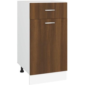 Unterschrank mit Schublade Lyon Braun Eichen-Optik 40x46x81,5 cm Vidaxl