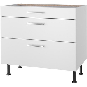Unterschrank IV 90cm Weiß/Weiß
