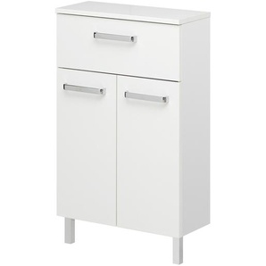 Unterschrank II 50 x 81 x 20cm Weiß Weiß