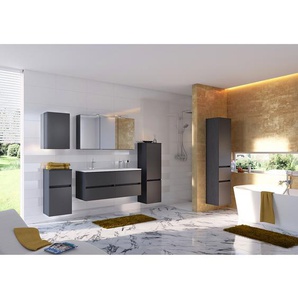 Unterschrank Tira 40 x 79 x 35cm Grau/Matt Grau