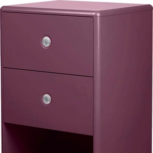 Unterschrank TOM TAILOR COLOR BATH Schränke Gr. B/H/T: 40 cm x 100 cm x 33 cm, 1 St., lila (plum) Bad-Unterschränke Unterschrank Schränke mit 1 Tür & 2 Schubladen, Push-to-Open, Breite 40 cm