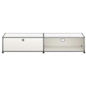 USM Lowboard reinweiß, Designer Prof. Fritz Haller, 29x153x38 cm