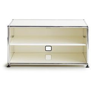 USM Lowboard reinweiss weiß, Designer Prof. Fritz Haller, 39x78x53 cm