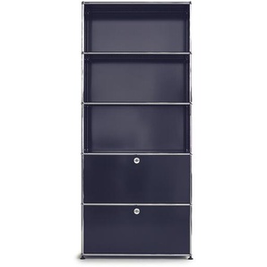 USM Regal anthrazitgrau, Designer Prof. Fritz Haller, 179x78x38 cm