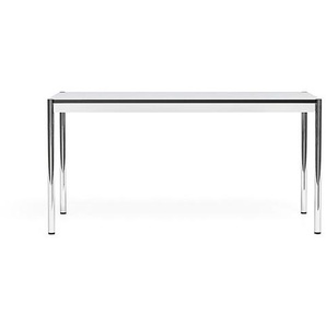 USM Schreibtisch perlgrau, Designer Prof. Fritz Haller, 74x150x75 cm