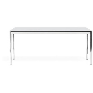 USM Schreibtisch perlgrau, Designer Prof. Fritz Haller, 74x175x100 cm