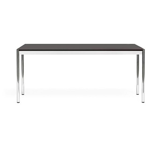 USM Schreibtisch Eiche schwarz furniert braun, Designer Prof. Fritz Haller, 74x175x100 cm