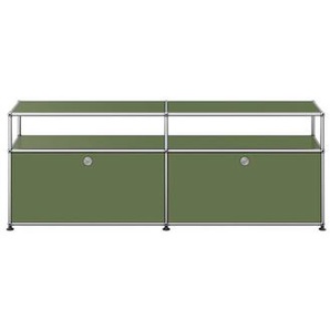 USM Sideboard olivgrün, Designer Prof. Fritz Haller, 56.5x153x38 cm