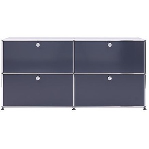 USM Sideboard anthrazitgrau, Designer Prof. Fritz Haller, 74x153x38 cm