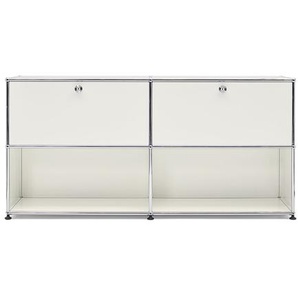 USM Sideboard reinweiss weiß, Designer Prof. Fritz Haller, 74x153x38 cm