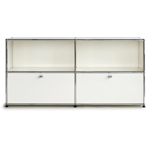 USM Sideboard reinweiss weiß, Designer Prof. Fritz Haller, 74x153x38 cm