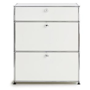 USM Sideboard reinweiss weiß, Designer Prof. Fritz Haller, 91.5x78x38 cm