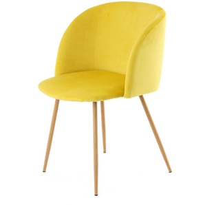 Uteid Dining Chair - Modern - Yellow - Polyester - 56cm x 54cm x 84cm